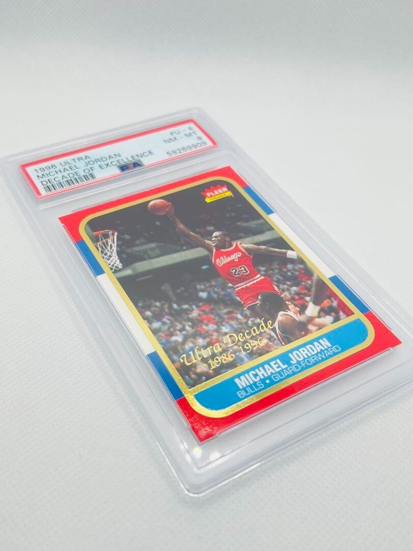 1996-97 Fleer PSA 8 Michael Jordan RC REPRINT Trading Cards talent