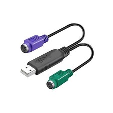 PS2 to USB Adapter Keyboard Mouse Adapter, PS2 to USB Cable Built-in Chip No ...