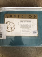 4-pc Full Teal Superior 1500 Series Rayon fro...
