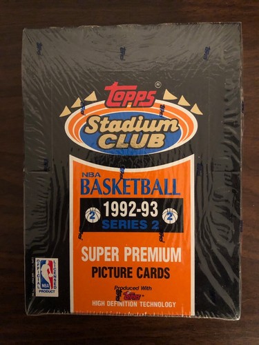 1992-93 TOPPS STADIUM CLUB BOX!! SERIES 2 JORDAN!! SHAQ ROOKIE! BEAM TEAM! NICE!