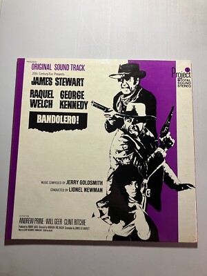 Bandolero! Jerry Goldsmith James Stewart Raquel Welch 1968 Soundtrack Record