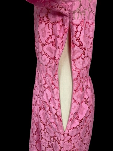 Moschino Cheap And Chic Kleid 42 UK10 Rosa 3/4 Arm Spitze - Bild 7 von 10