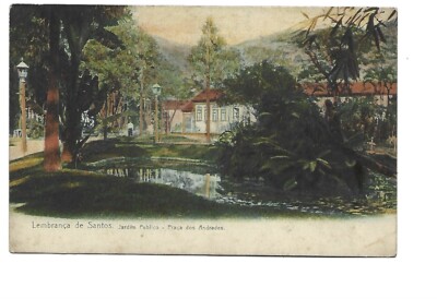 BRAZIL SOUVENIR OF SAINTS PUBLIC GARDEN PLACA DOS ANDRADES