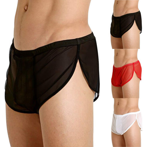 Lingerie for Women Valentine's Day Men's Sexy Underwear Boxer Briefs Mesh - Picture 1 of 33