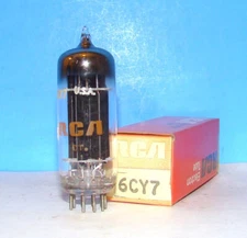 6CY7 1972 NOS radio RCA audio amplifier electron vacuum tube valve tested 6CY7