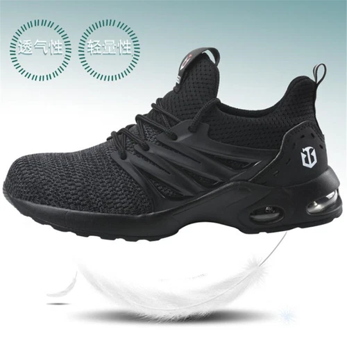 Mens Steel Toe Cap Trainers Hiking Women Lightweight Work Boots Air Safety Shoes - Picture 9 of 15