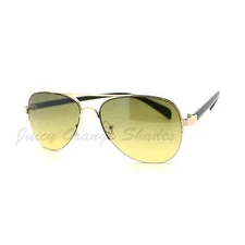 Women's Small Size Pilot Sunglasses Petite Half Rim UV400