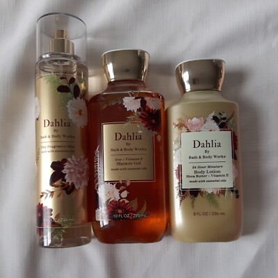 BBW BATH&BODY WORKS SANTA APPROVED 2020 GIFY BOX 9 PIECES Dahlia