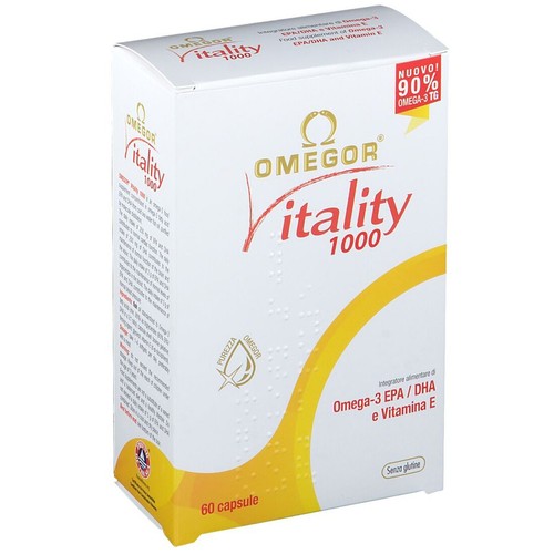 OMEGOR Vitality 1000 [180 perle (3X60) da 1410mg] - NUOVO FORMATO DA 60  PERLE | eBay