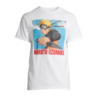 New White Naruto Uzumaki Unisex Anime Graphic Tee T Shirt Size Large Ebay