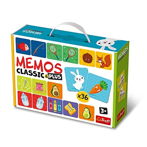 Trefl - Memos Classic & Plus, Logic - Gioco Educativo di Memoria per (D1q)