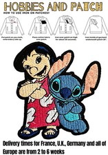patch Lilo e Stitch alieno experiment cartoon iron on Disney toppa termoadesiva