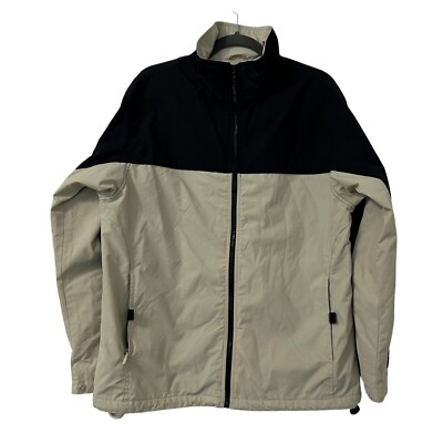 North End Women's Beige Full Zip Outdoor All Climate Windbreaker