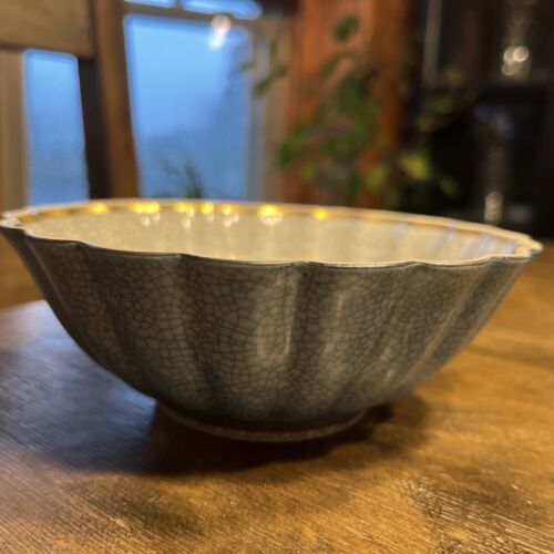 Royal Copenhagen Denmark Crackleware Bowl Numbered - Picture 3 of 16