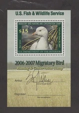 RW73b - Federal Duck Stamp. Mini Sheet Of 1.  MNH. OG. #02 RW73b