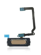 Replacement Home Button With Flex Cable Compatible For Samsung Galaxy S5 (Gold)