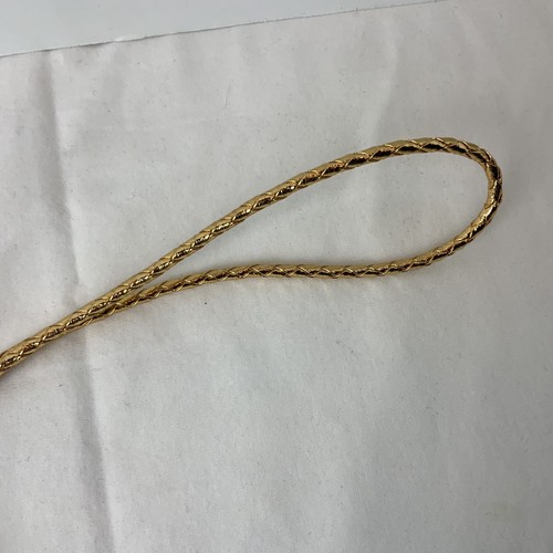 Cravatta Bolo Intrecciata Vintage Resina Fatta a Mano Cuore Grigio Cavallo Su Tono Oro - Foto 3 di 8