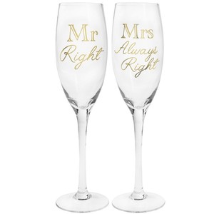 mr right mrs always right wine glasses