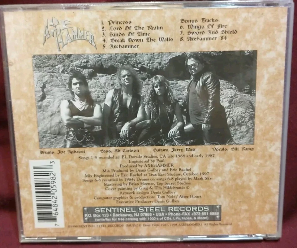 AXEHAMMER - Lord Of The Realm - CD - Import - **Excellent Condition** - RARE Foto 2 de 4