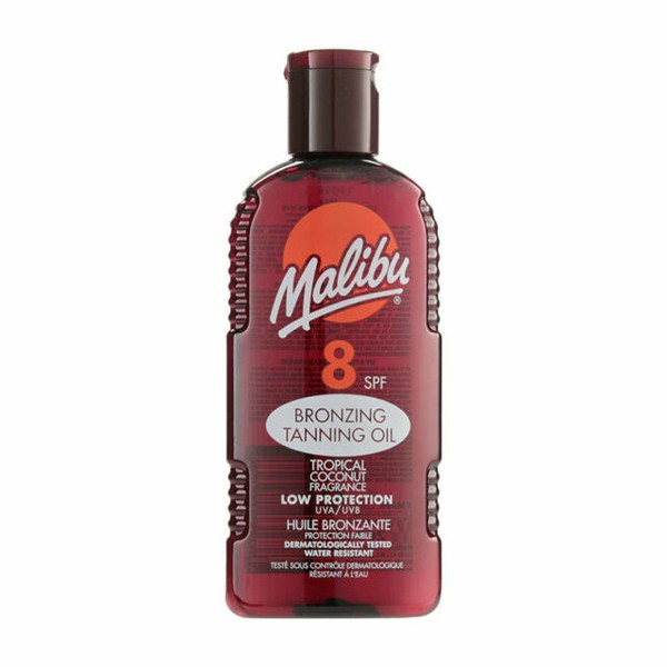 Malibu SPF8 Bronzing Tanning Oil Tropical Coconut, 200ml for sale