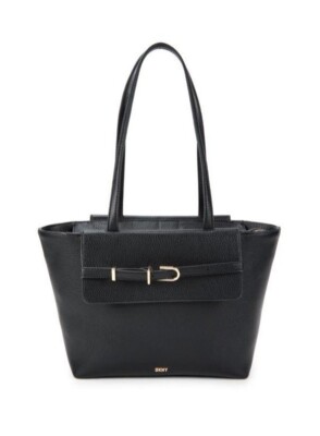 DKNY Penelope faux-leather women's medium tote - Black~