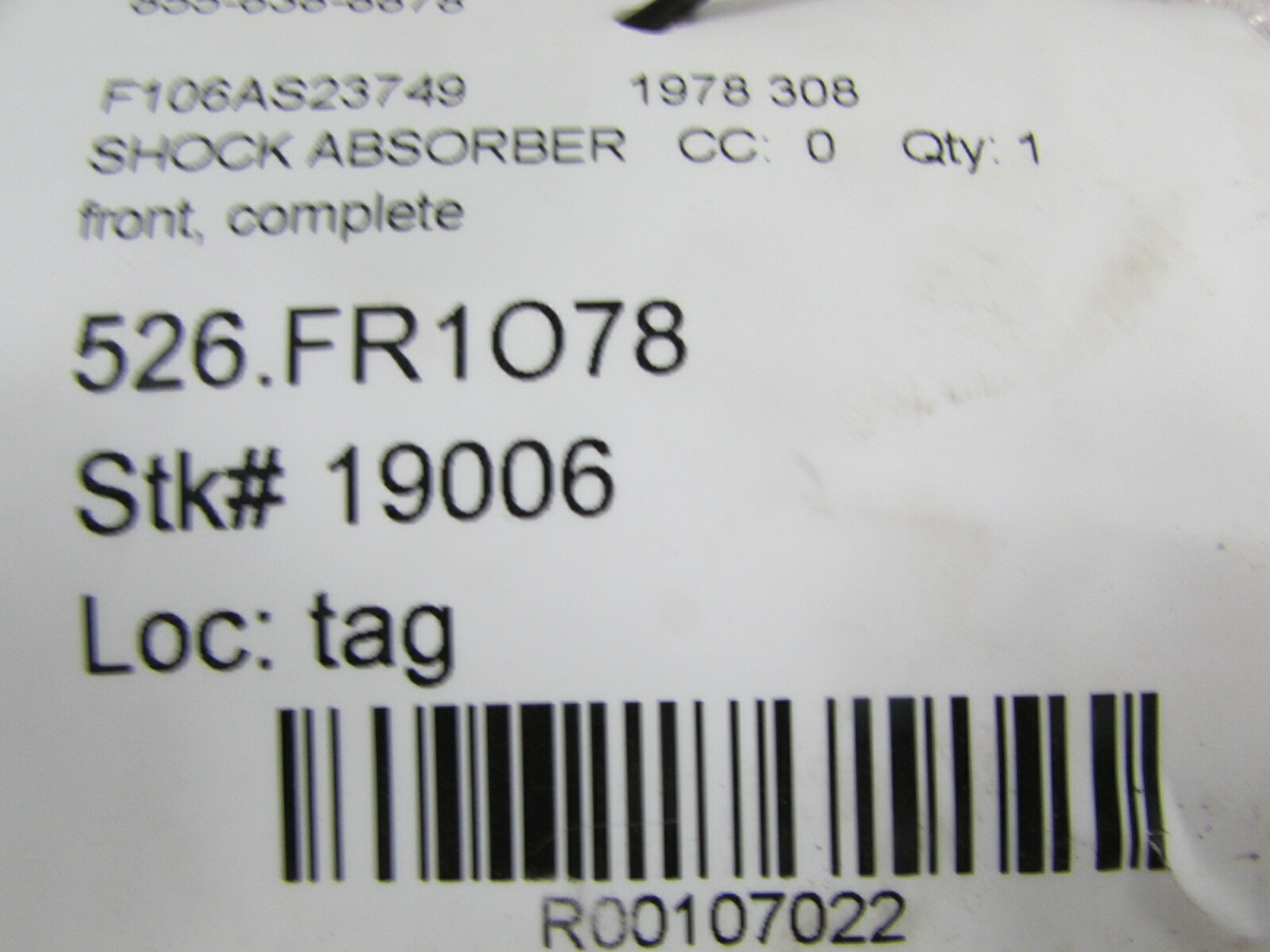 Ferrari 308, Complete Front Shock Absorber, Used