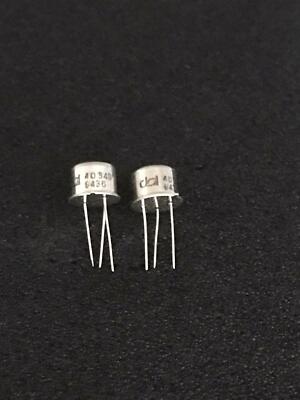 2 Stück/pcs 40348 - Silicon NPN Medium and High-Voltage Transistor - TO39 - DSI