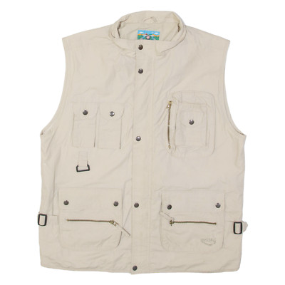 Herren Chore Weste Beige 2XL