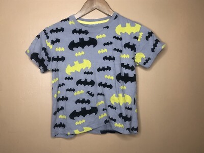 E Plus M Boy's Size T-Shirt Crew Neck Beige  Short Sleeve Bats