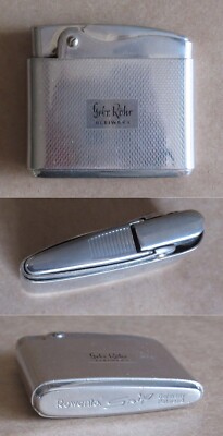 ANTIQUE GERMAN PETROL CIGARETTE LIGHTER ROWENTA SNIP / FUNCTIONAL