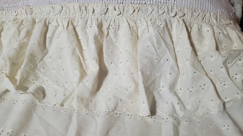Vintage Sears Volant Ösen Duschvorhang gewellter Saum - Bild 24 von 24