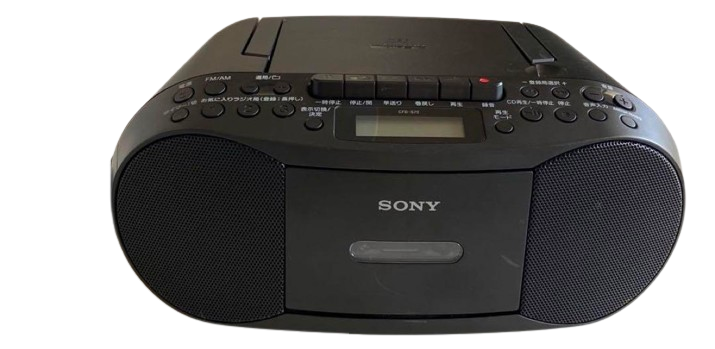SONY CFD-S70 CD Cassette Audio System Boombox Black Good | eBay