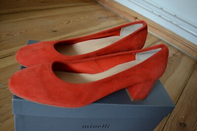MINELLI Schuhe Pumps NEU! D 39 1/2 39,5 39.5 FR40 Leder wunderschön & edel