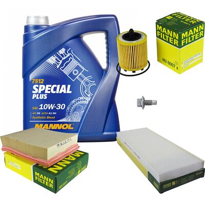 MANN Inspektionspaket 5 L MANNOL Special Plus 10W-30 für Opel Vectra B CC 2.2i