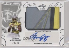 2016 Leaf US Army All-American Bowl Silver 28/35 Javon McKinley Patch Auto 0b3