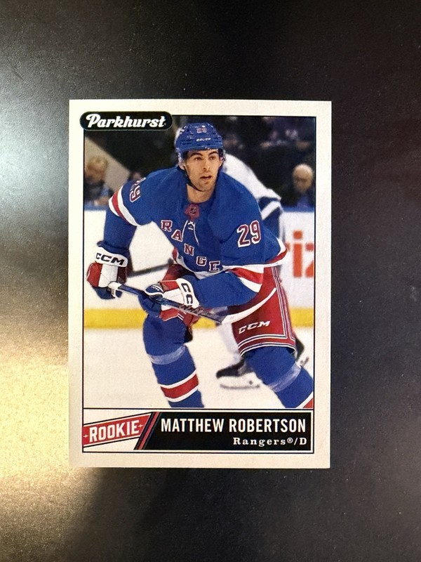 2025-26 Parkhurst Hockey Matthew Robertson #230 RC