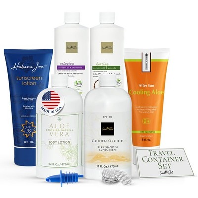 Smuggs Jugs Cruise Alcohol Smuggling Kit Empty Shampoo Conditioner White 