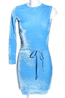TIGERFOX BOUTIQUE Minikleid Damen Kleid Gr. DE 34 blau Casual-Look