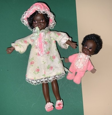 Vintage Mattel Pretty Pairs Nan 'N Fran Dolls in Original Nightgown