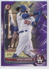 2022 Bowman Prospects Purple Border 95/250 Diego Cartaya #BP-103 05ns