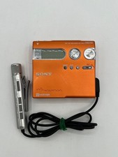 SONY MZ-N910 Portable MD WALKMAN Recorder Orange Untested