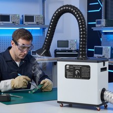 TOYANDONA Laser Solder Fume Extractor Smoke Absorber 4-Stage Filters 360m /h USA