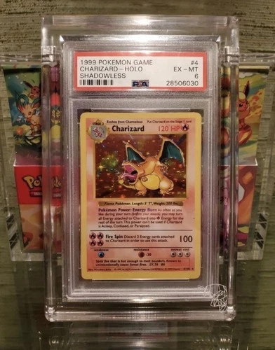 1999 Base Shadowless Charizard 4/102 (PSA 6)