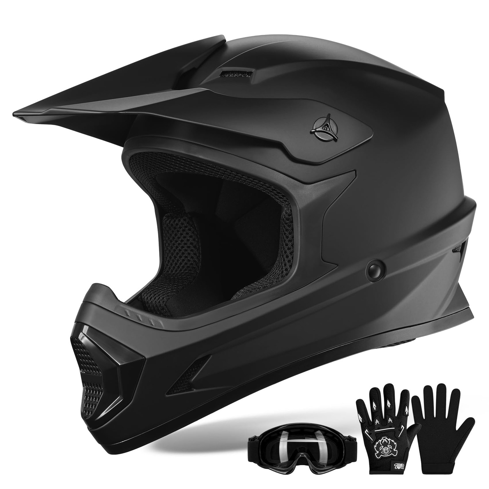 XFMT Youth Dirt Bike Helmet DOT Approved Kids Full Face Motocross Helmets