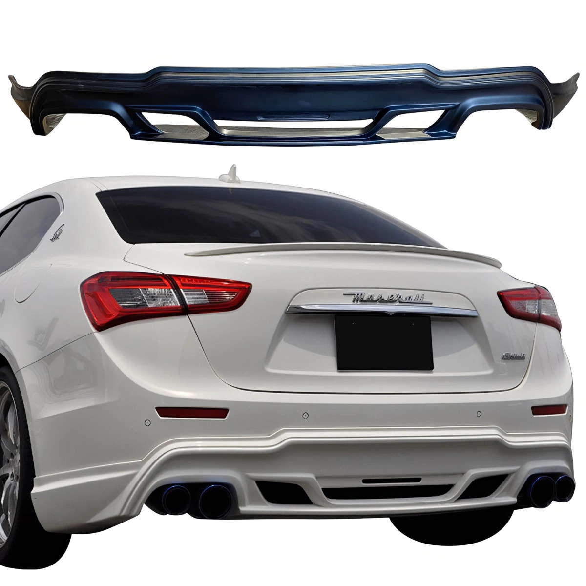 VSaero FRP WAL Rear Lip Valance for Ghibli Maserati 13-17 vsaero_101577