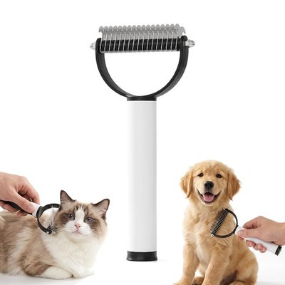Pet Pro Grooming Tool Double Sided Brush for Shedding Furminator Cats Dogs