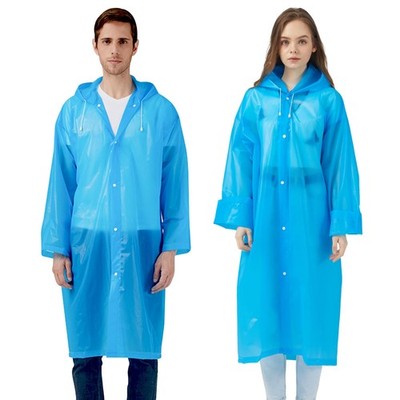 Regenponcho Regenjacke Regenmantel für Herren Damen Wasserdicht, 2 Stück Wied...