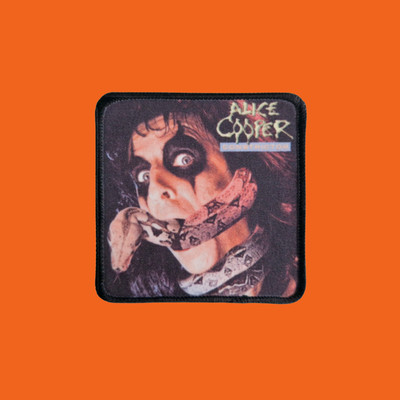 Alice Cooper Patch - Constrictor - bedruckt - eckig 7,5 x 7,5 cm