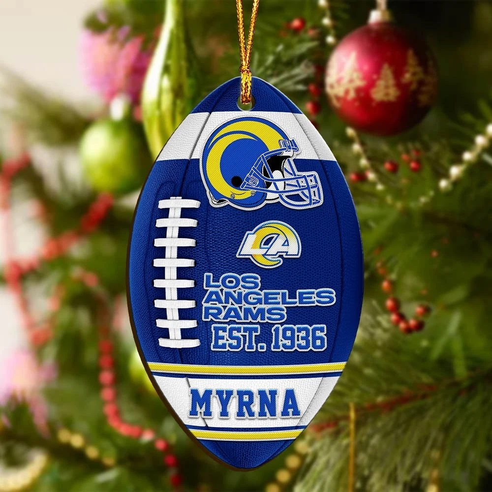 Personalized Los Angeles Team Football Ramss Sport Ornament, Gift For Fans