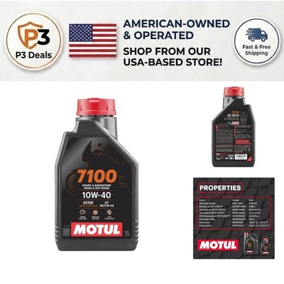 High-Performance 10W-40 Motorcycle Oil - Full Synthetic Ester, 1L, Multi-brand
